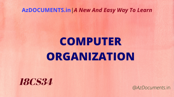 COMPUTER ORGANIZATION |azdocuments.in