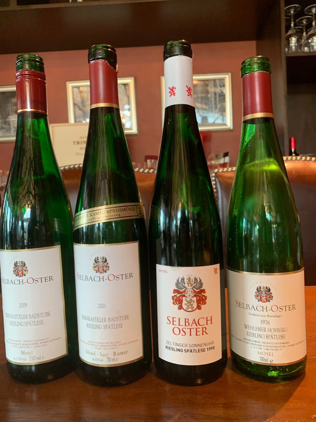 Wine Mise en abyme Tasting the Rieslings of SelbachOster with