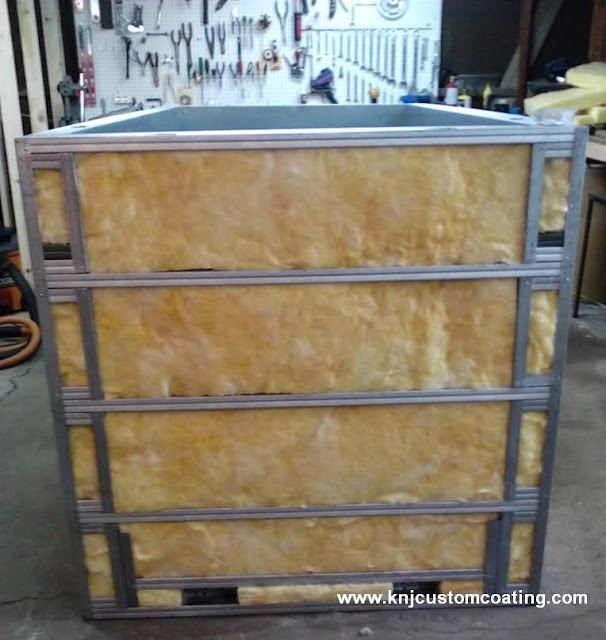 Powder coating oven insulation