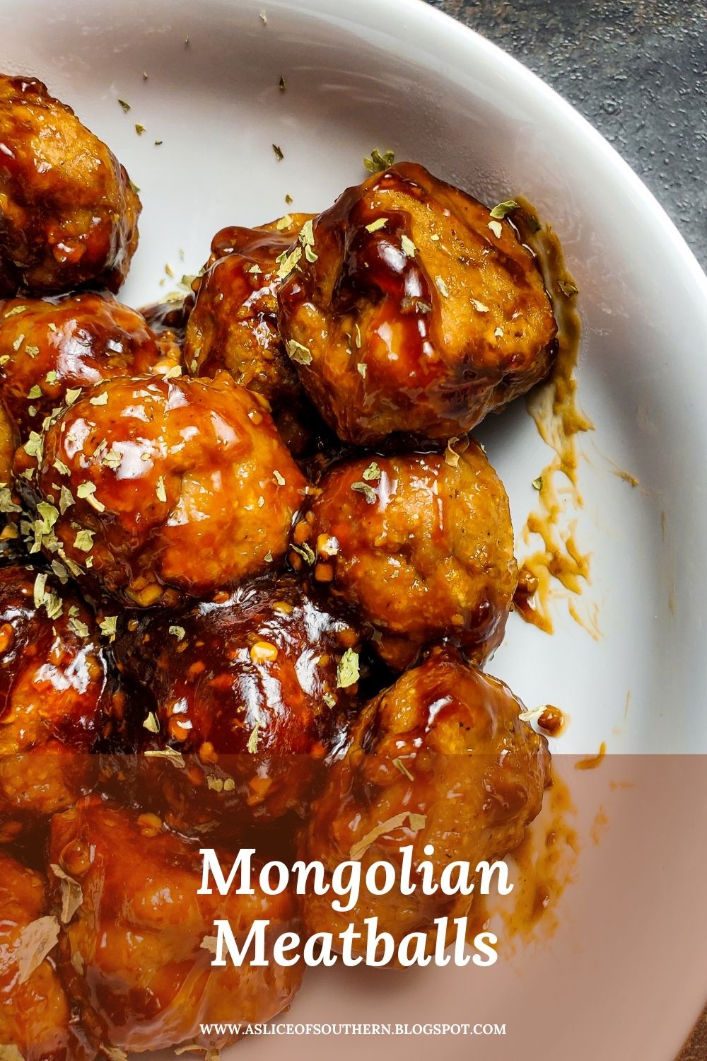 Slice of Southern Weeknight Wonder Mongolian Meatballs