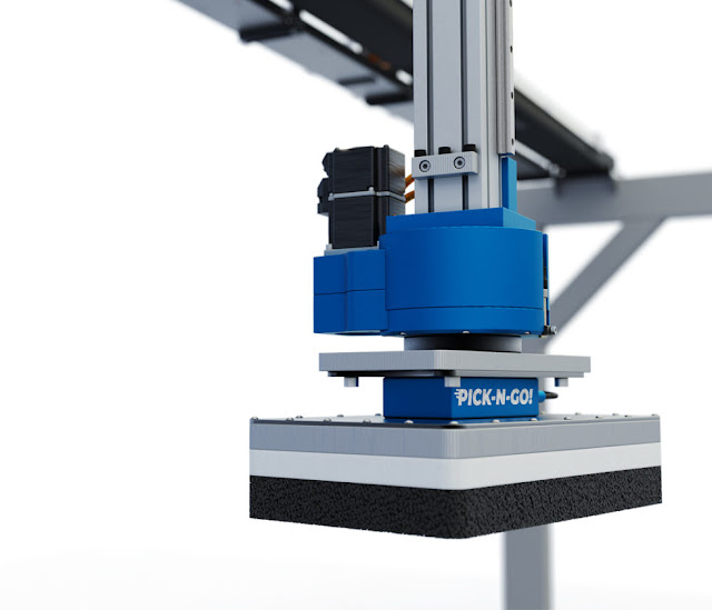 Omas ha sviluppato la pinza presa a vuoto OMV per una presa modulare La pinza per il vuoto modulare OMV di Omas è configurabile per adattarsi ad ogni tipologia di presa a vuoto.
