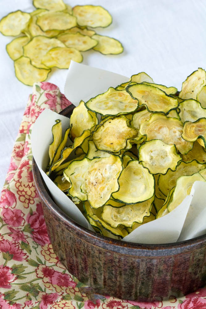 Salt and Vinegar Zucchini Chips Foodie Heaven