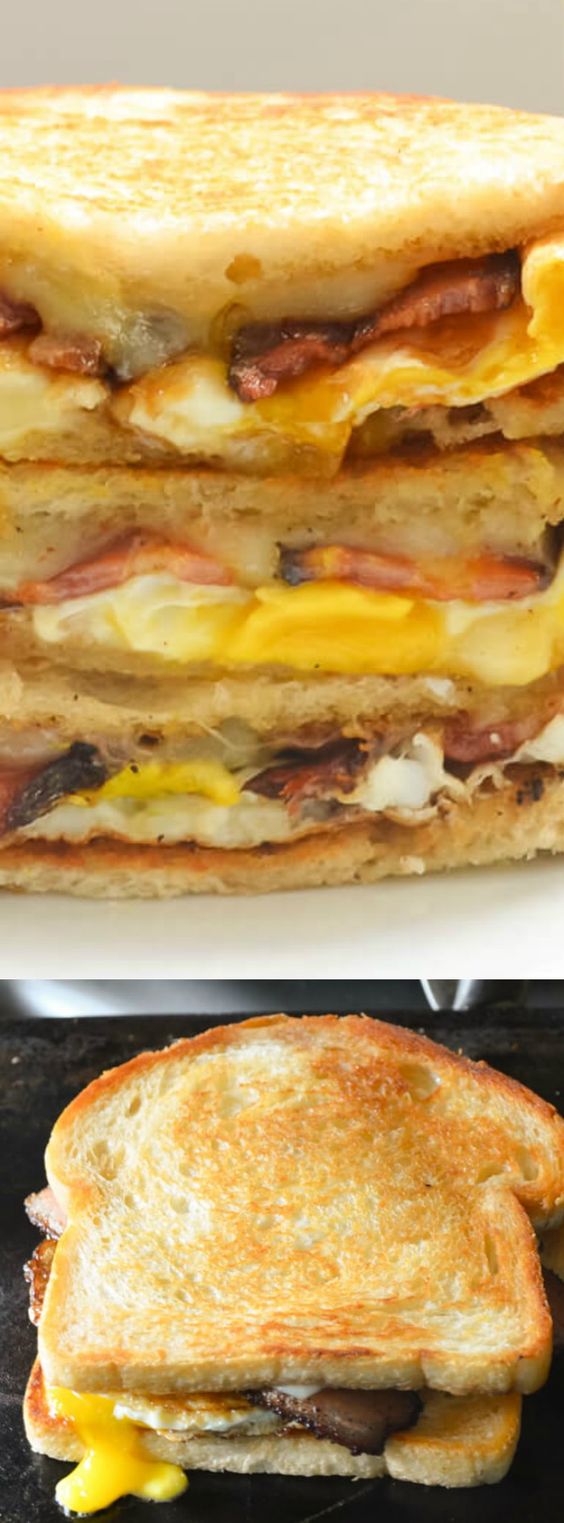 Grilled Cheese Breakfast Sandwich CUCINA DELICIOUS