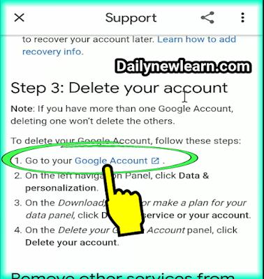 How to delete google gmail account permanently