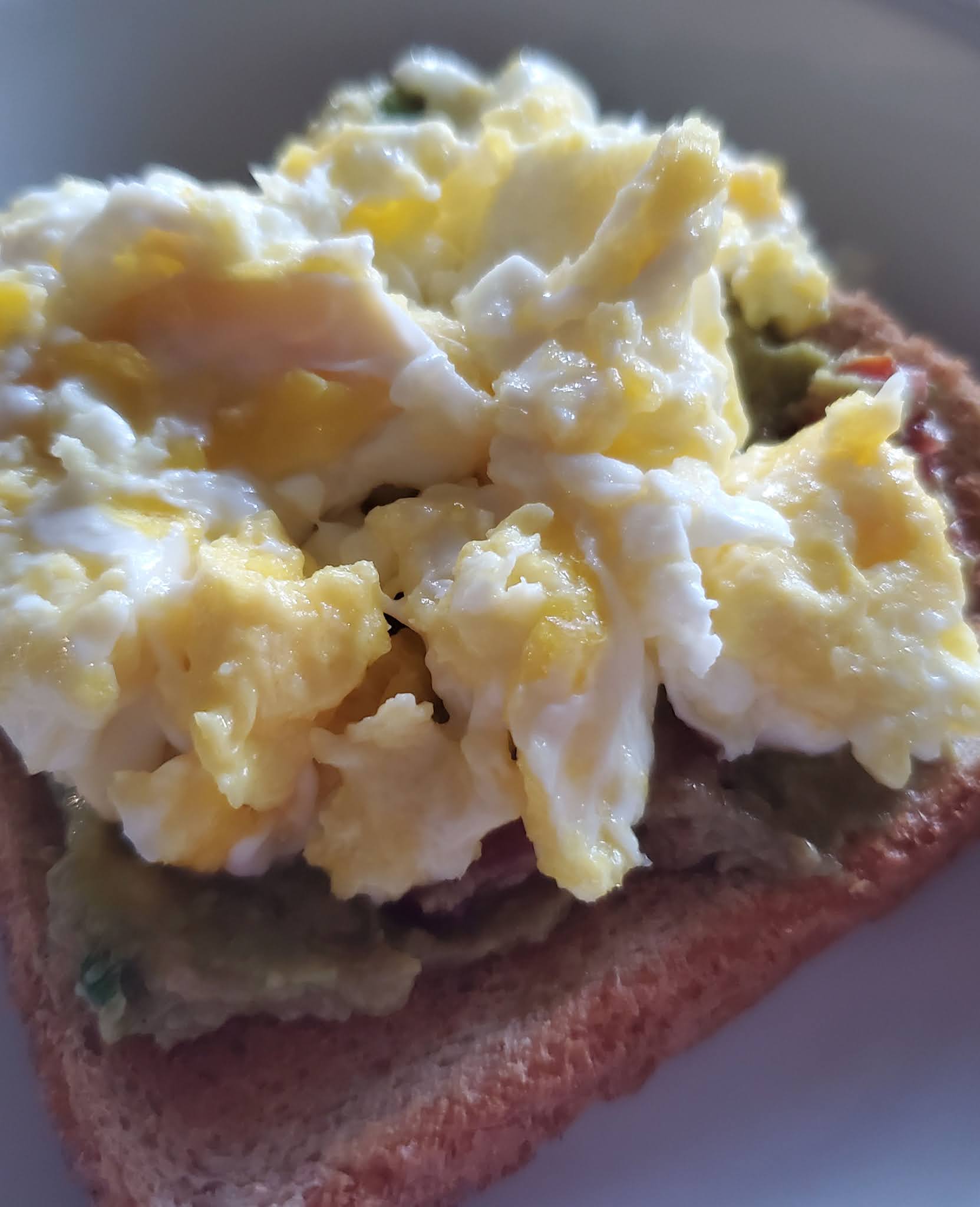Egg & Guacamole Open-Faced Breakfast Sandwich Recipe
