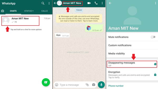 How to enable the disappearing messages feature on WhatsApp? - Navi Era