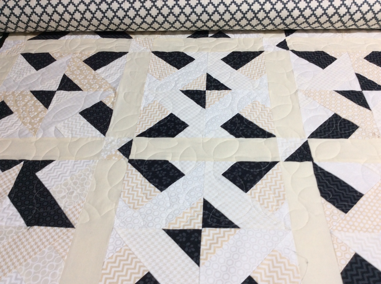 koolkat's quilting blog: Meandering leaves pattern
