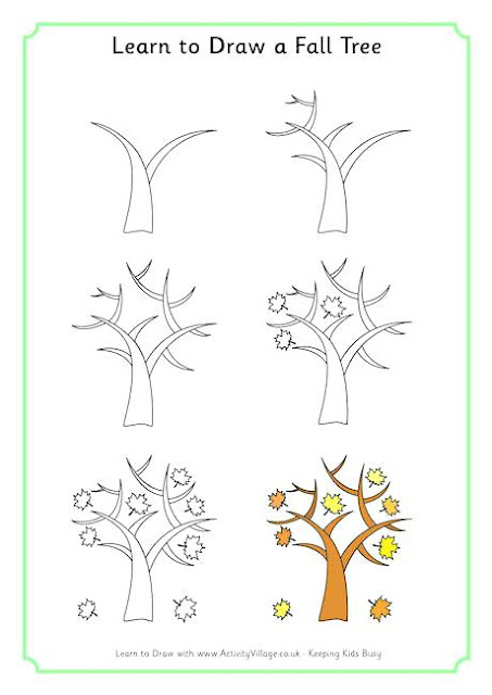 كيفية رسم شجرة خطوة بخطوة
