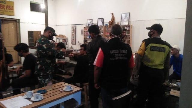 Koramil 04/Pedan  Ikut Serta Dalam Penegakan Disiplin Protokol Kesehatan Covid 19