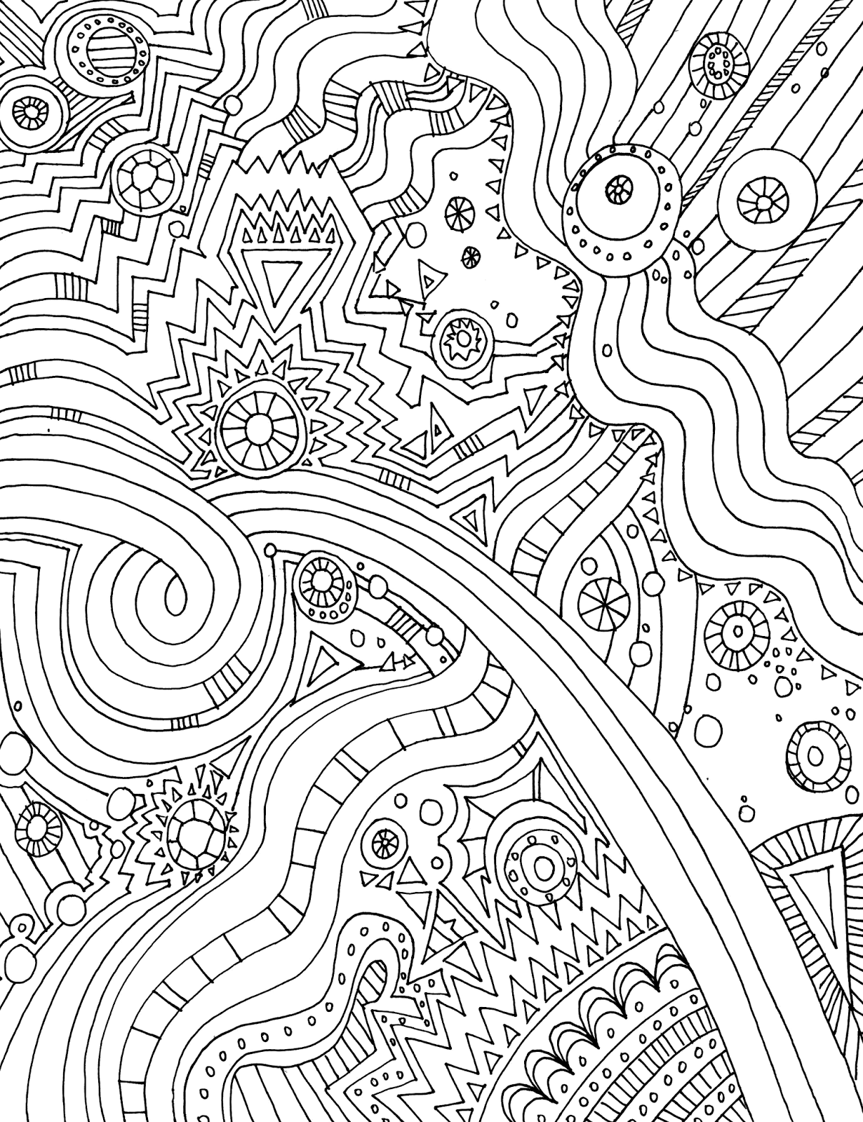 Printable Doodle Coloring Pages