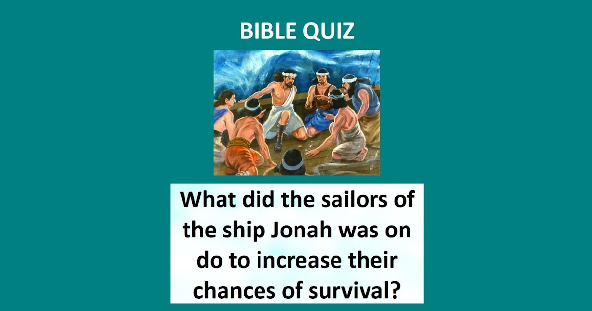 What did the sailors of the ship Jonah was on do to increase their