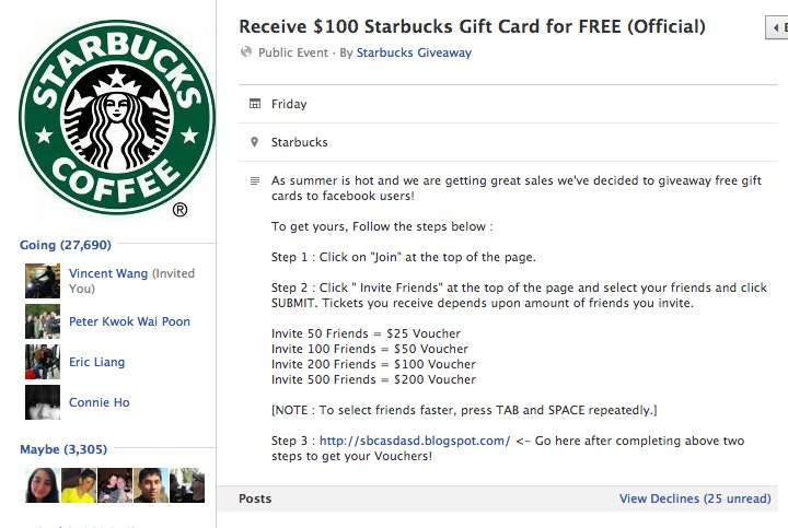 $100 starbucks gift card