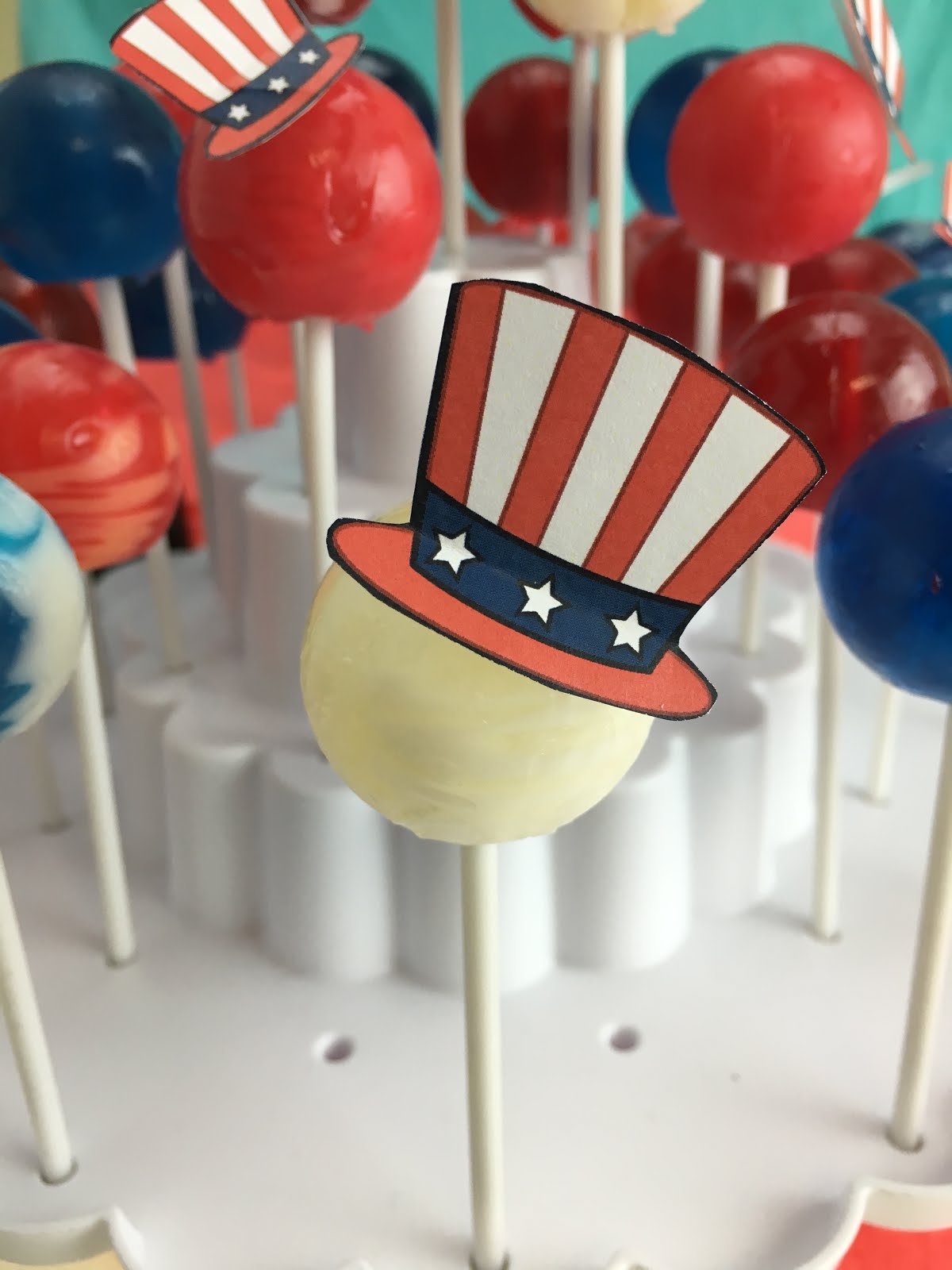 Fourth of July Lollipop Display!