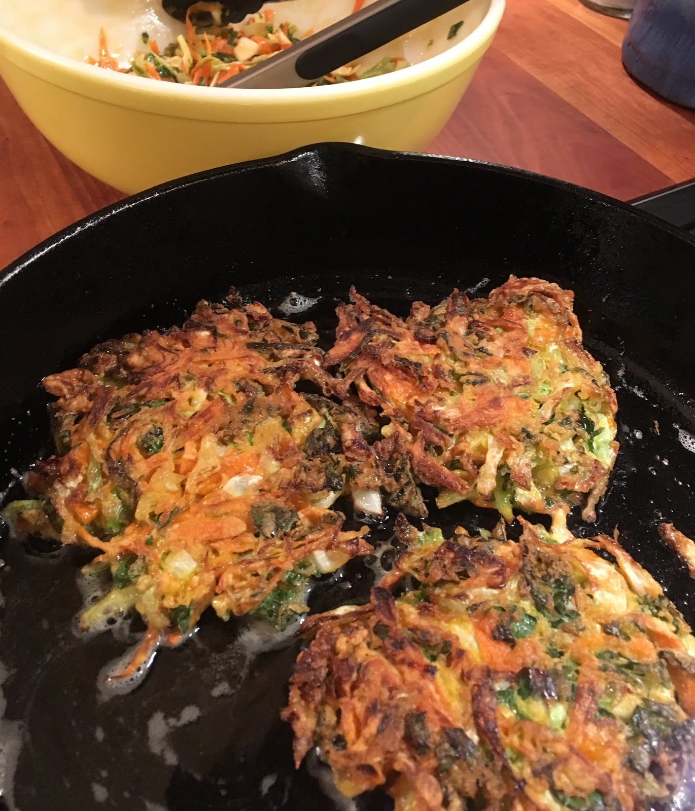 David Doesn't Bake Japanese Vegetable Pancakes