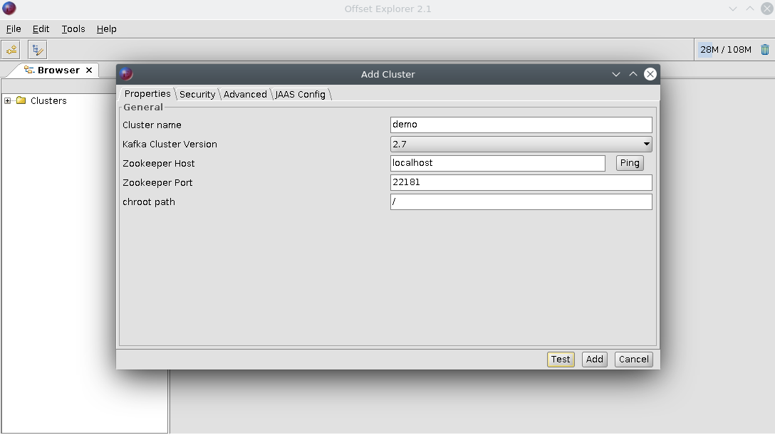 Emanuel Goette, alias Crespo Conectarnos con Kafka tool a Kafka.