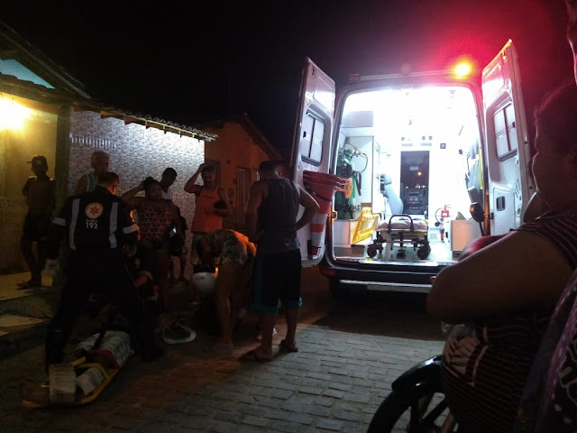 Jacobina: Colisão entre motos deixa dois feridos no bairro Novo Amanhecer