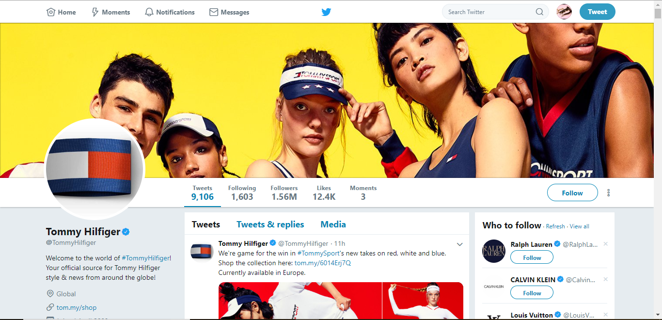 tommy hilfiger official page