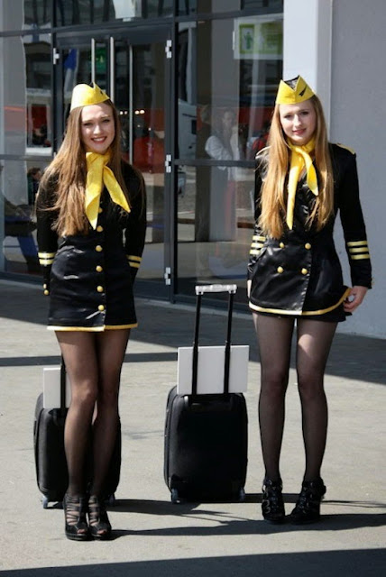 Stewardess costume in fascination air show ~ World stewardess Crews