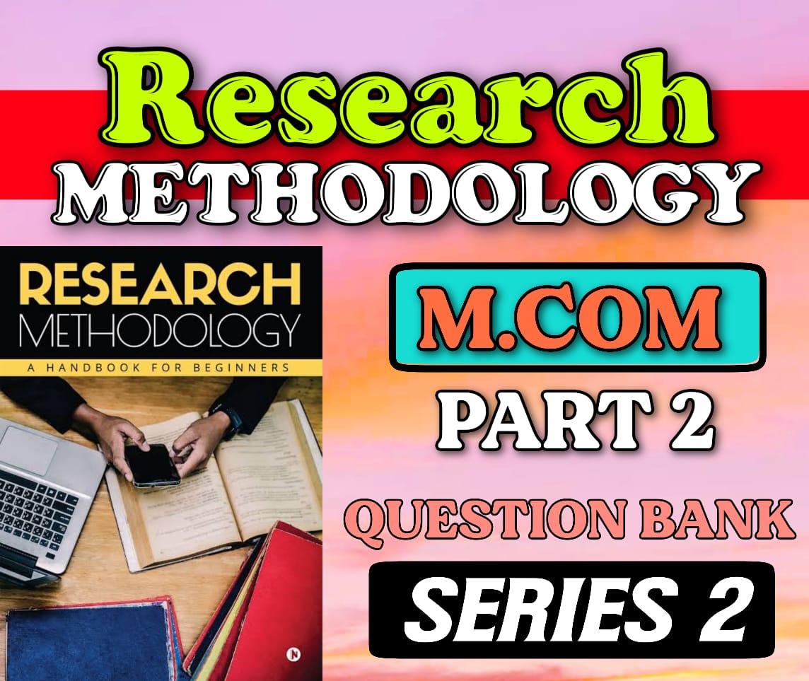 research methodology m.com part 2 book pdf