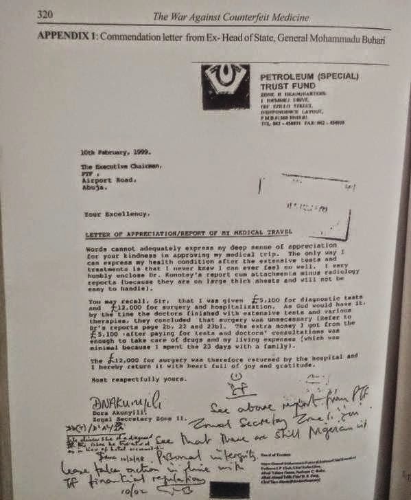 dora akunyili letter to buhari