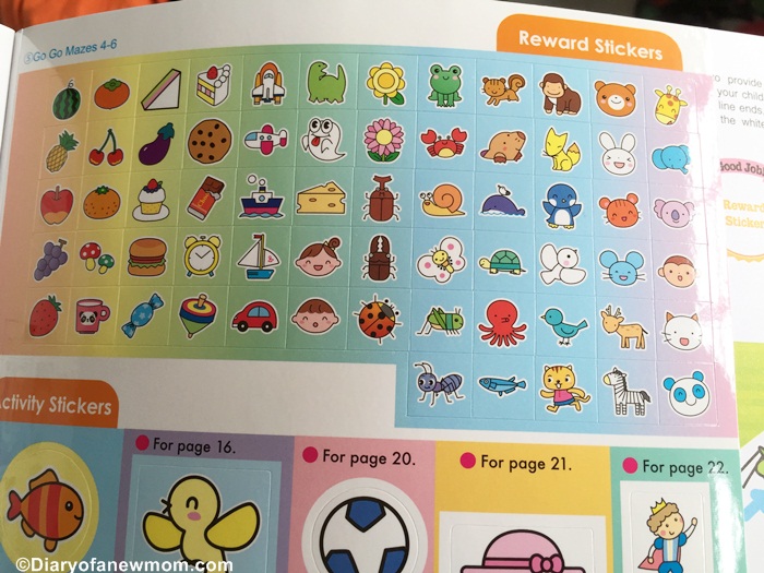 Cute and colourful rewards stickers