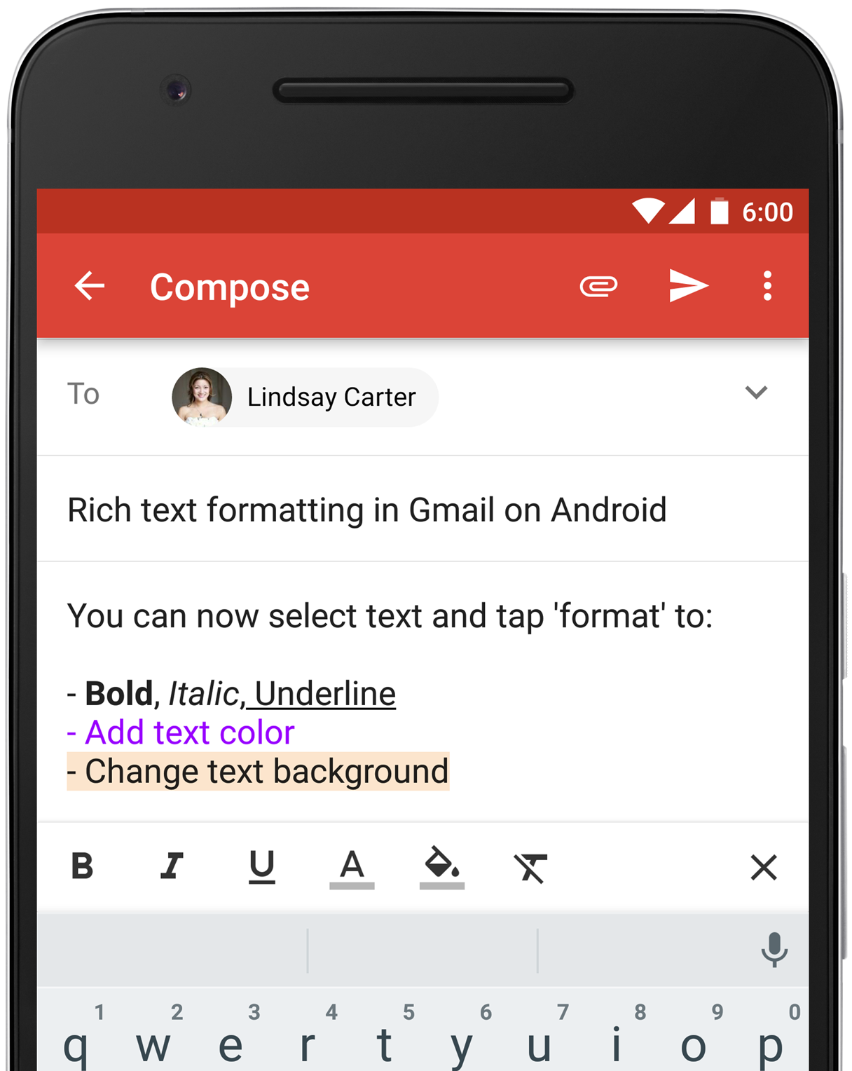 Gmail App: Productivity at your fingertips with rich text formatting and instant RSVPs