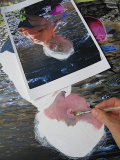 Turning painting upside down