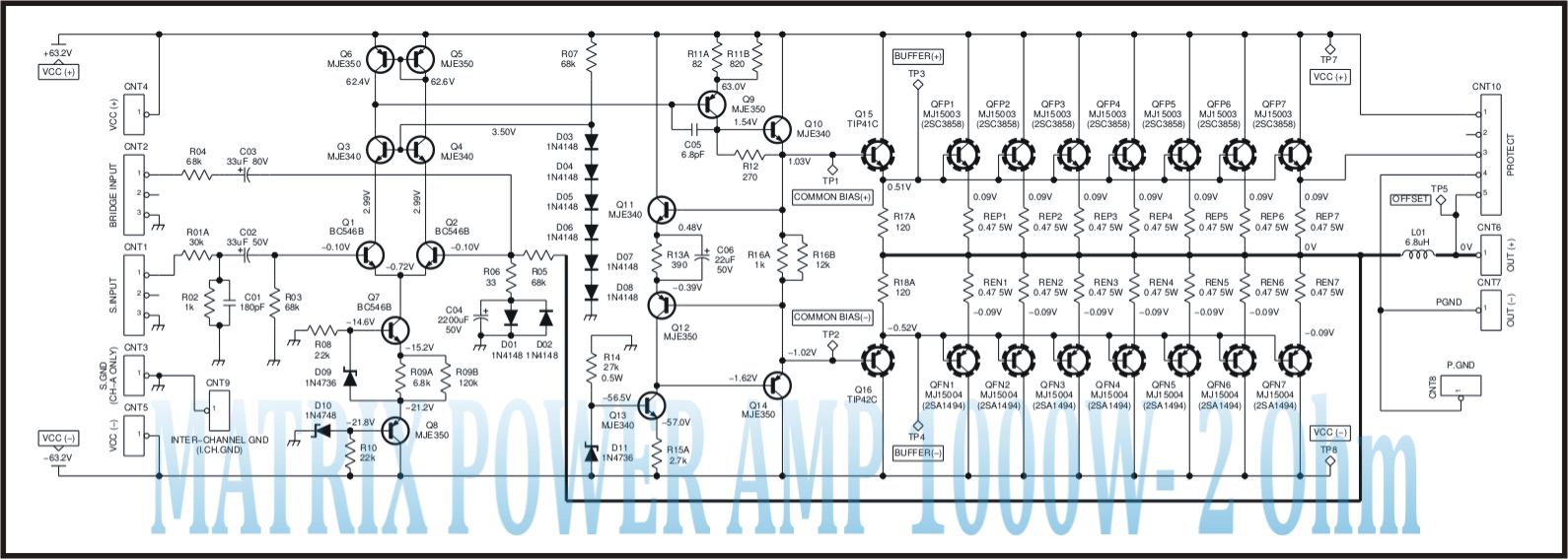 DK Tech PCB Audio Power AMPLIFIER SKEMA POWER AMP CLASS AB. CLASS H . OTL