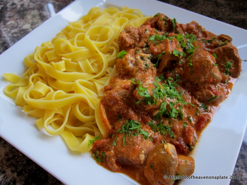 A little bit of heaven on a plate... Pork goulash recipe