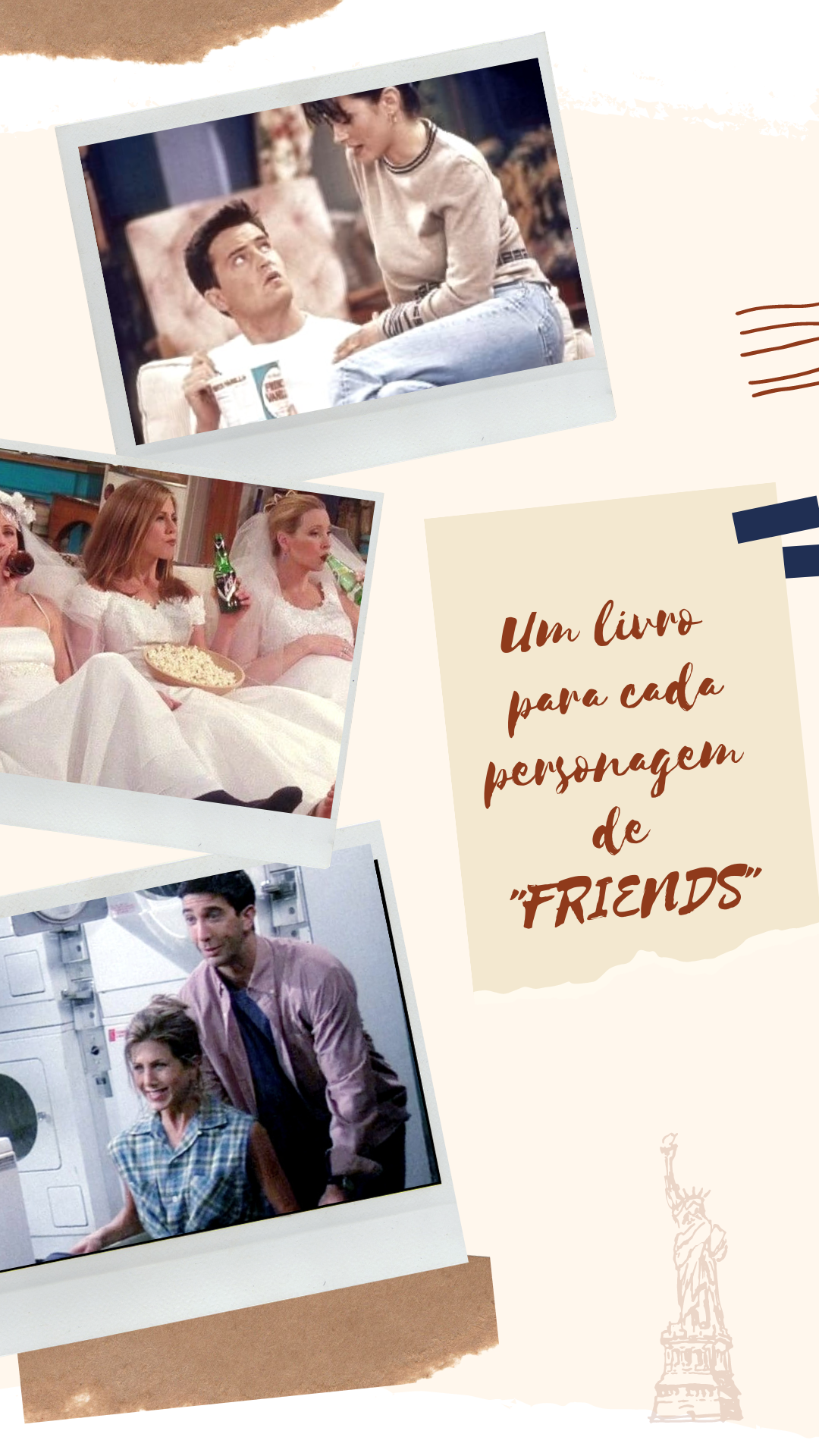 Um livro para cada personagem de Friends