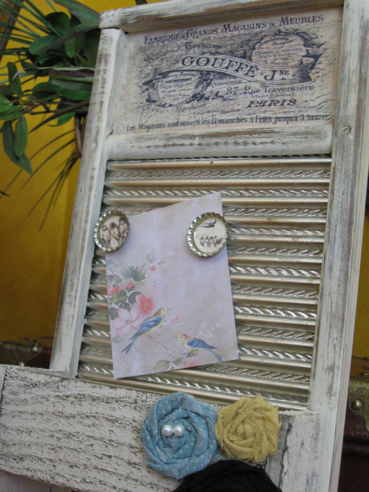 Dippity Dot Washboard Memo Board/Letter Holder