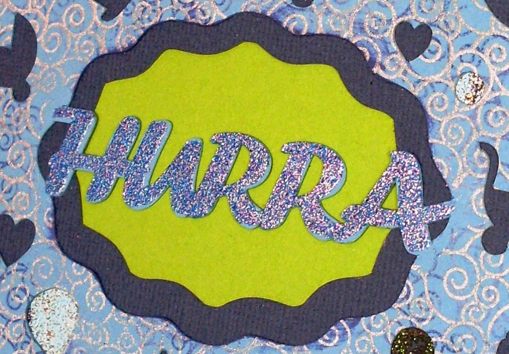 Foto: Schriftzug "Hurra" in gewelltem Ausschnitt