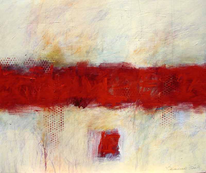 Картина красная полоса на белом фоне