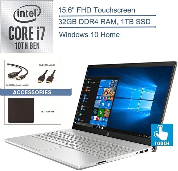 Review 2020 10th Gen HP Pavilion 15 Touchscreen Laptop