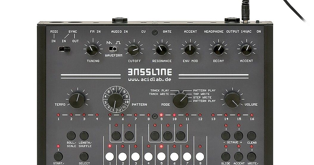 MATRIXSYNTH Acidlab Bassline 3 Black