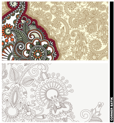 Motif Batik Vector Cdr Coreldraw Download Kumpulan Desain Format