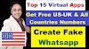 Top 15 Best Virtual Apps on Google Play Store | who gives you free Virtual Phone Numbers for whatsapp 2020