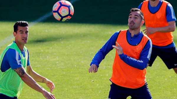 Málaga, entrenamiento en víspera del encuentro contra el Sporting