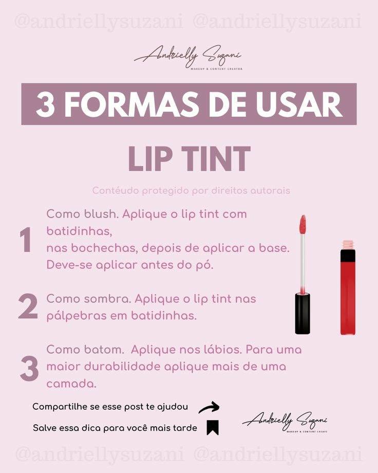 Lip tint, para que serve e como usar