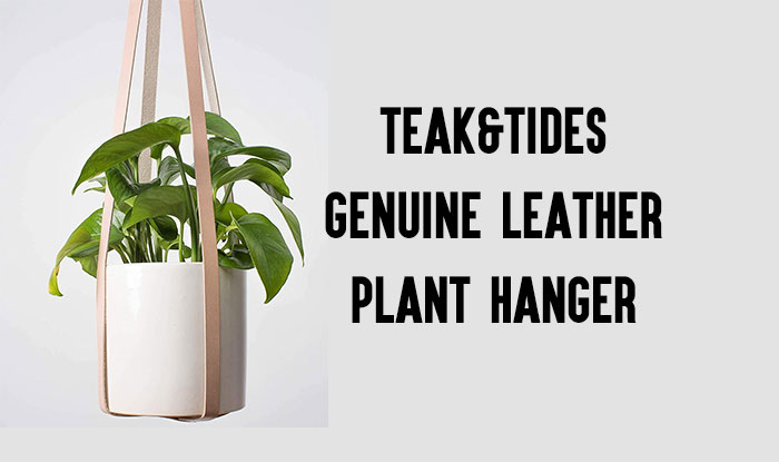 TEAK&TIDES Genuine Leather Plant Hanger