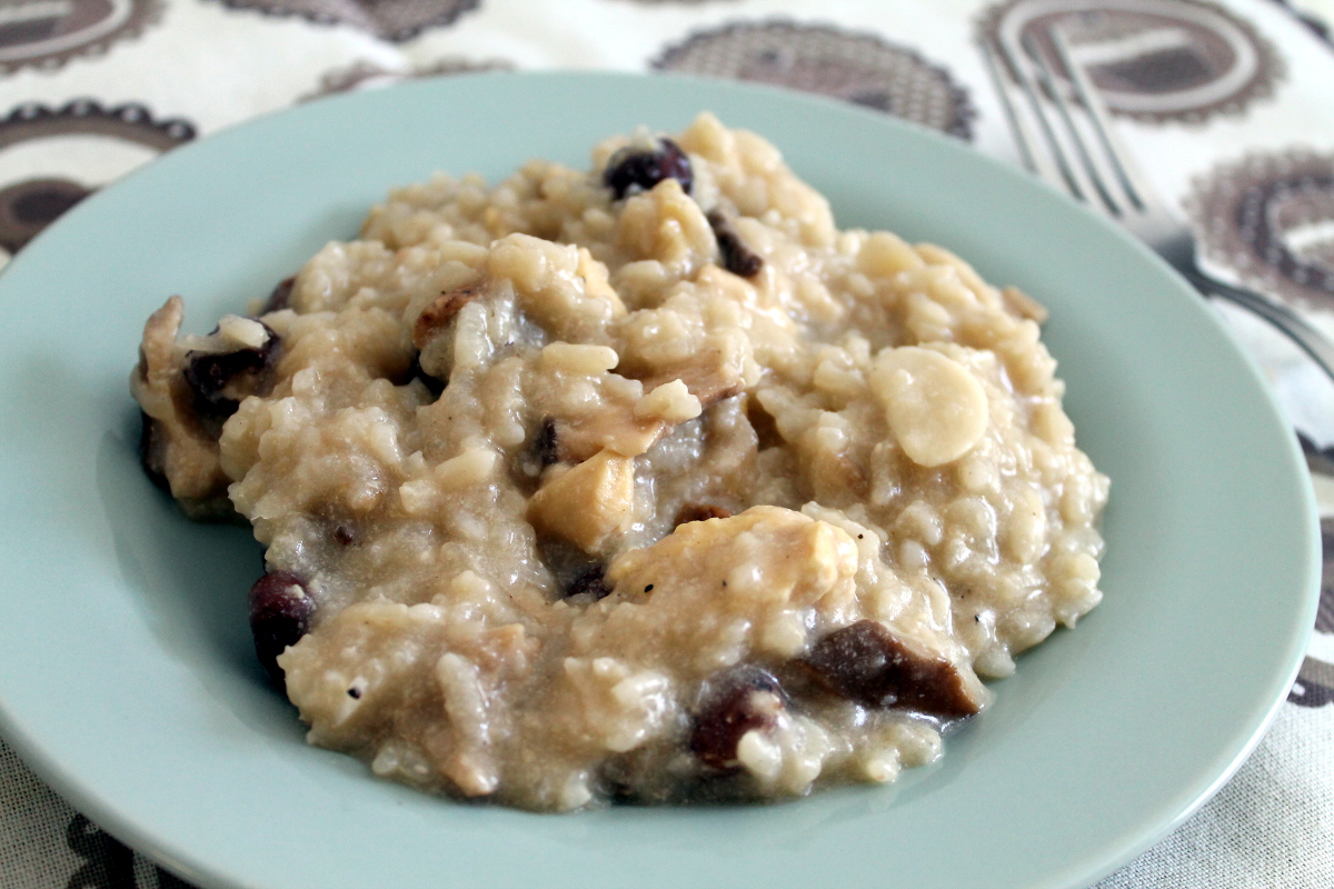 Risotto de setas en crock pot Magdalenas de Chocolate