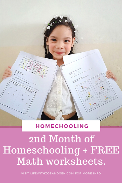 Second month of homeschooling and Zoe's progress is so impressive. Know how our second month of homeschooling went. Plus new math worksheets!