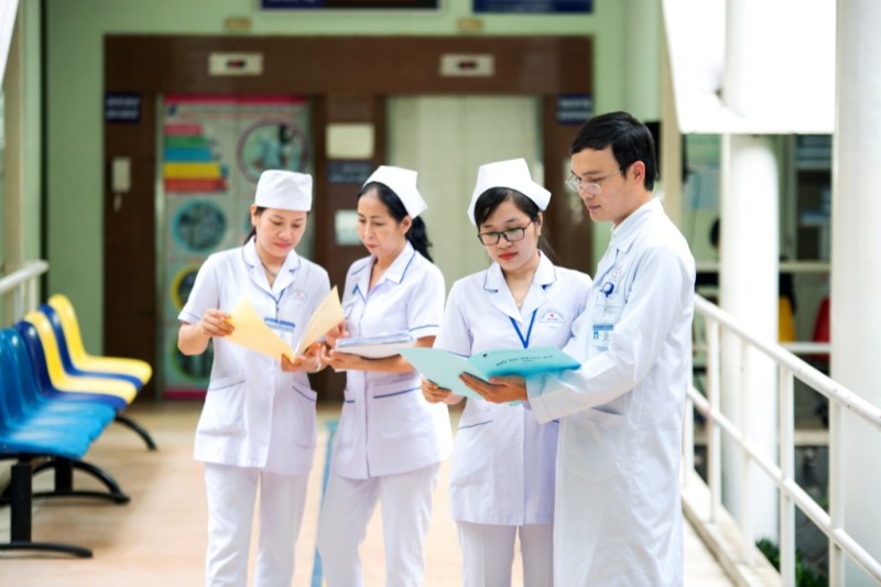 Mẫu đồng phục tại Bệnh Viện Việt Đức