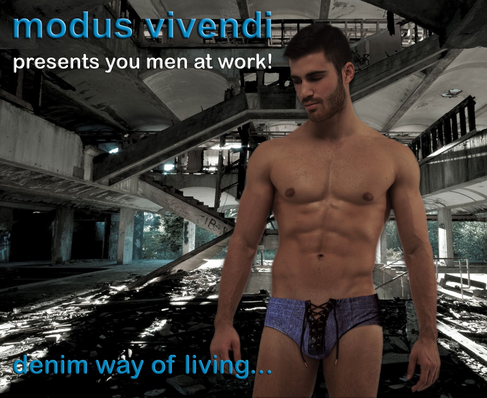 Denim male underwear line by Modus Vivendi