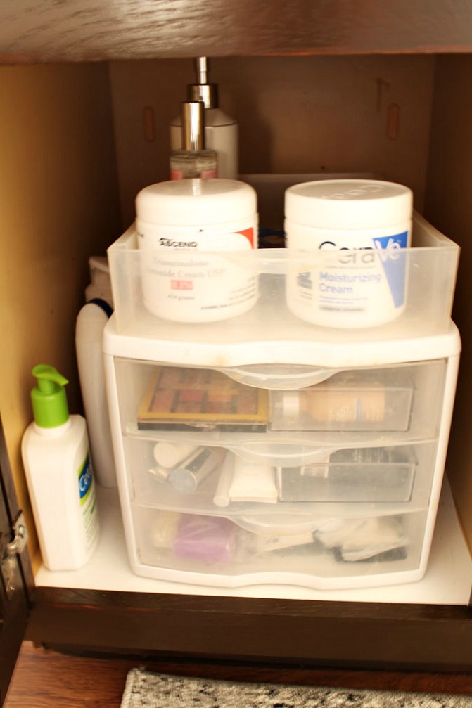 Bathroom Vanity Storage - What Works For Me - A Stroll Thru Life