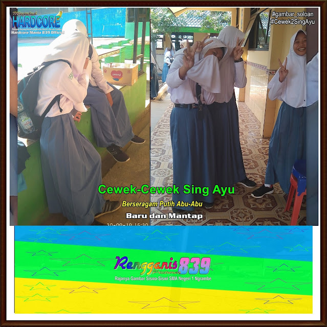Gambar Soloan Spektakuler Terbaik di Indonesia - Gambar Siswa-Siswi SMA Negeri 1 Ngrambe Cover Berseragam Putih Abu-Abu - 7 RG