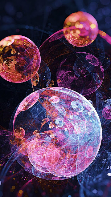 Bubble abstract iPhone wallpaper