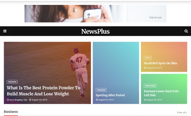 NewsPlus Responsive Blogger Template  