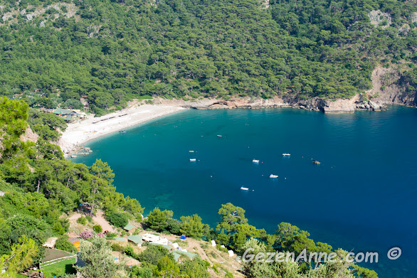 Türkiye'nin en güzel koyu olarak kabul edilen Kabak Koyu, Fethiye Muğla