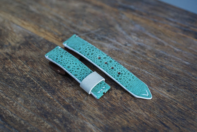 Beckett Leather Goods blue toad strap Beckett Leather Goods blue toad strap